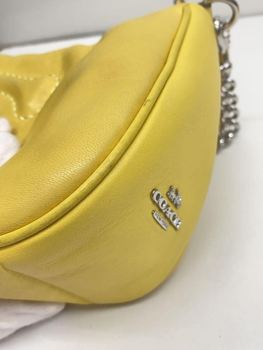 COACH Shoulder Bag -- YLW Solid CJ608 9