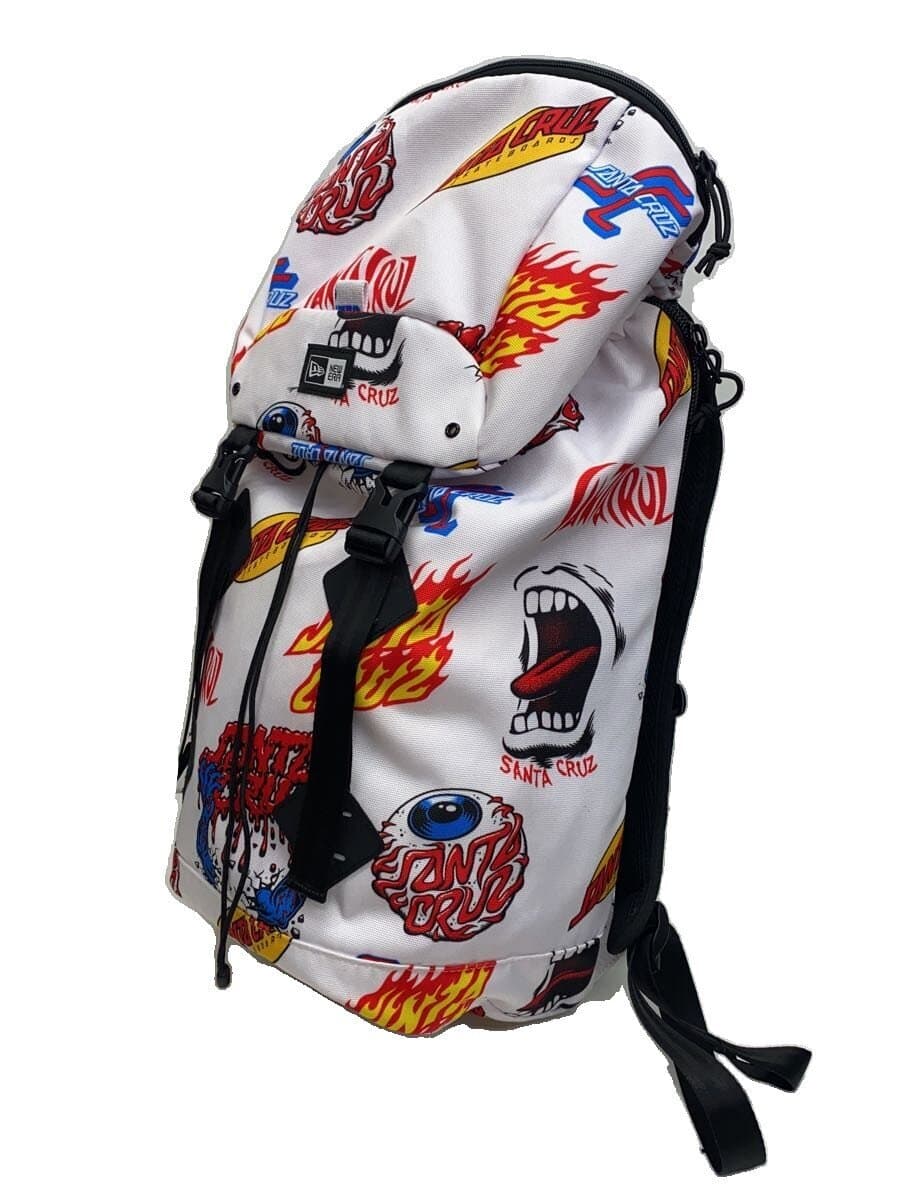 NEW ERA × SANTA CRUZ Backpack Polyester WHT 2