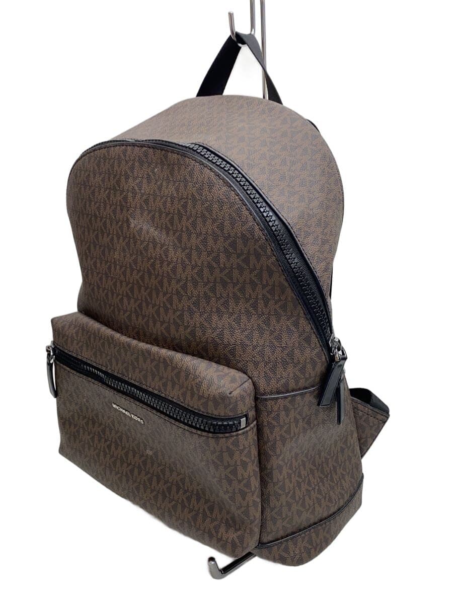 MICHAEL KORS Backpack PVC Brown All-over Print 37U9LCRB3B 2