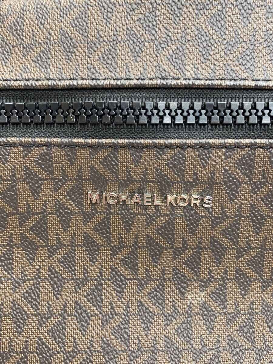 MICHAEL KORS Backpack PVC Brown All-over Print 37U9LCRB3B 5