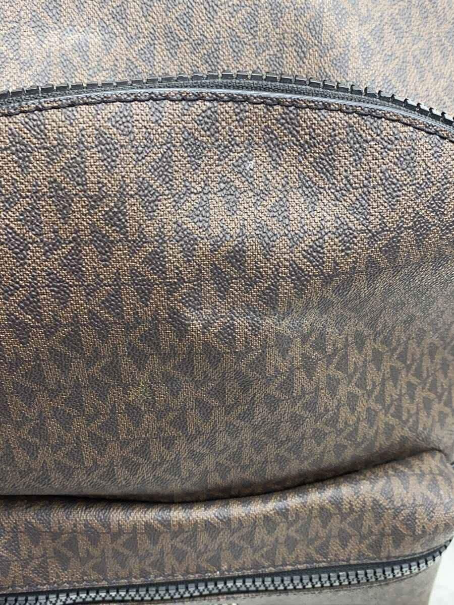 MICHAEL KORS Backpack PVC Brown All-over Print 37U9LCRB3B 7