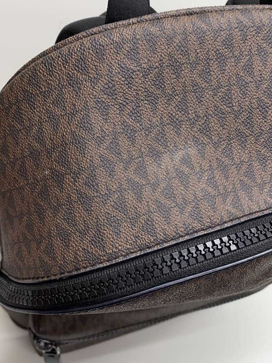 MICHAEL KORS Backpack PVC Brown All-over Print 37U9LCRB3B 8