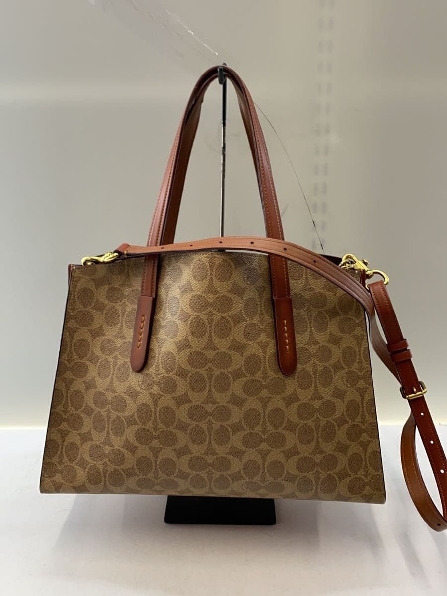 COACH Shoulder Bag PVC BRW All Over Pattern 31210 Charlie Carryall 3