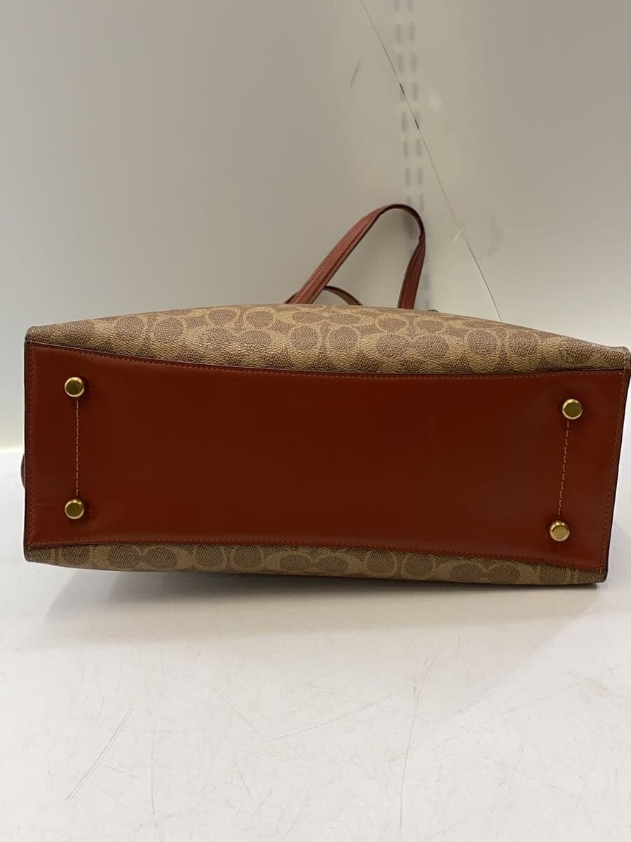 COACH Shoulder Bag PVC BRW All Over Pattern 31210 Charlie Carryall 4