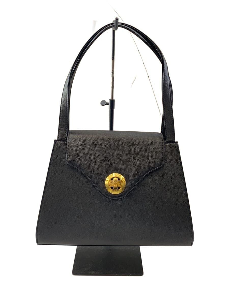 GIVENCHY Turnlock Handbag Cowhide Black