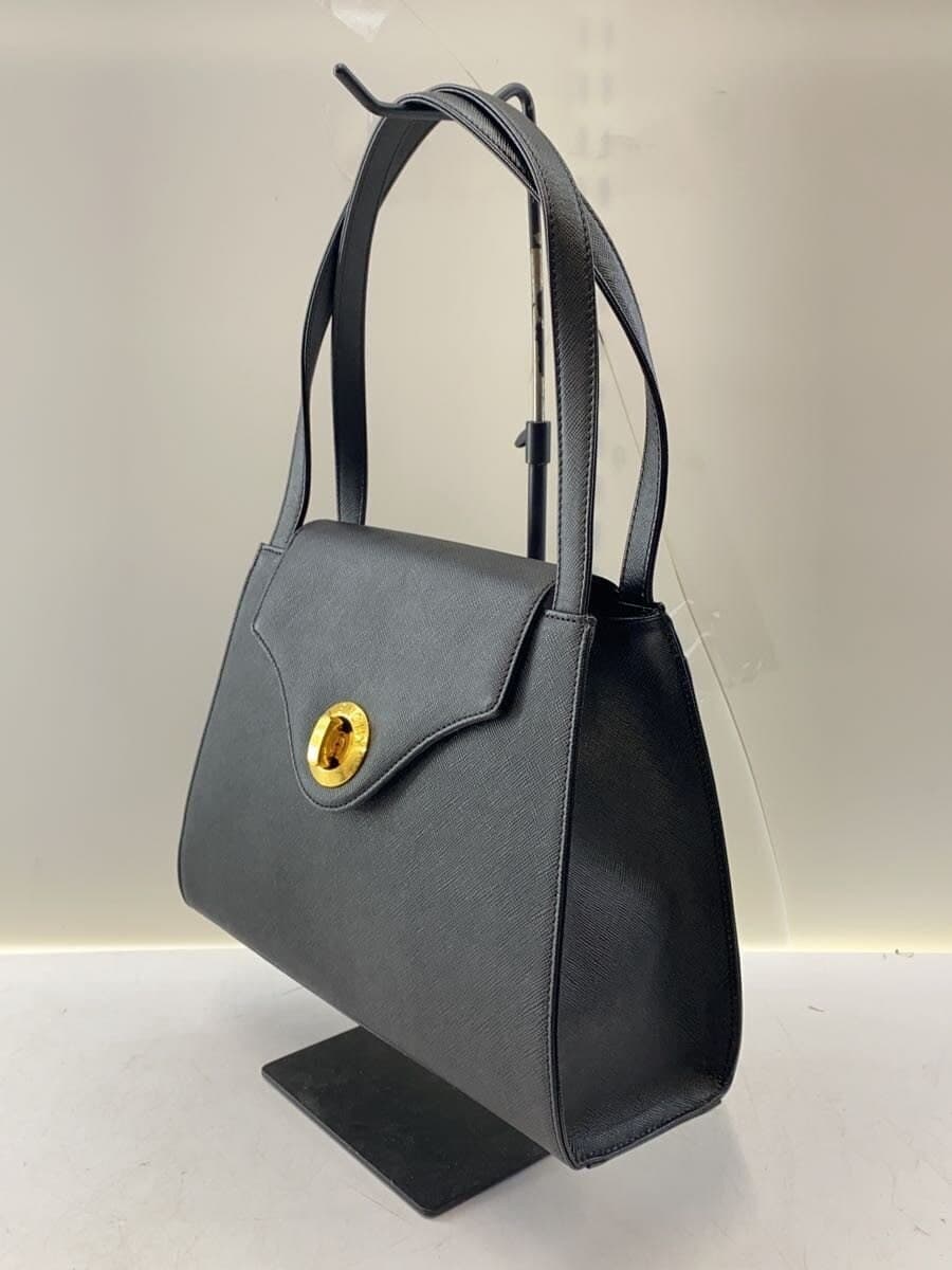 GIVENCHY Turnlock Handbag Cowhide Black 2