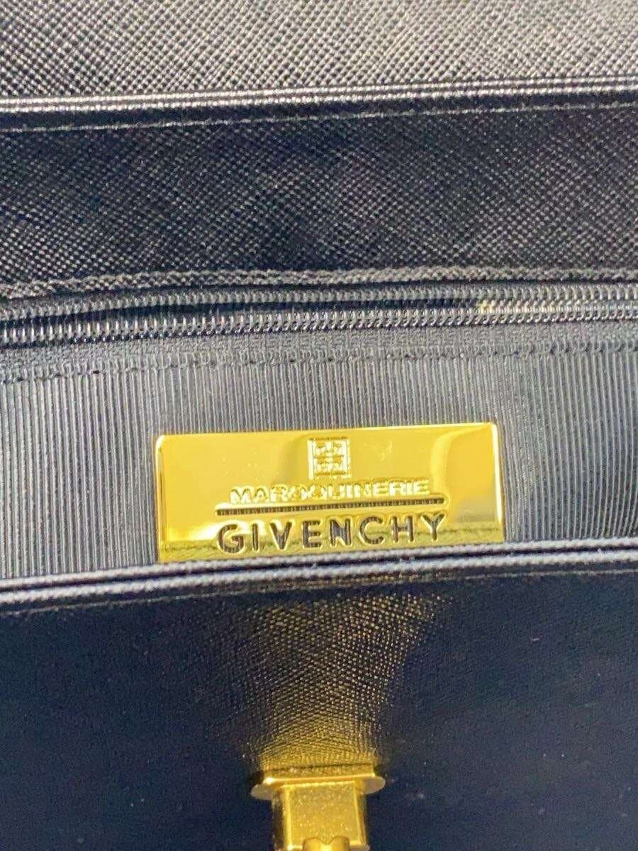 GIVENCHY Turnlock Handbag Cowhide Black 5