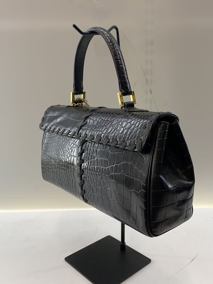 YVES SAINT LAURENT Handbag Leather BLK 2