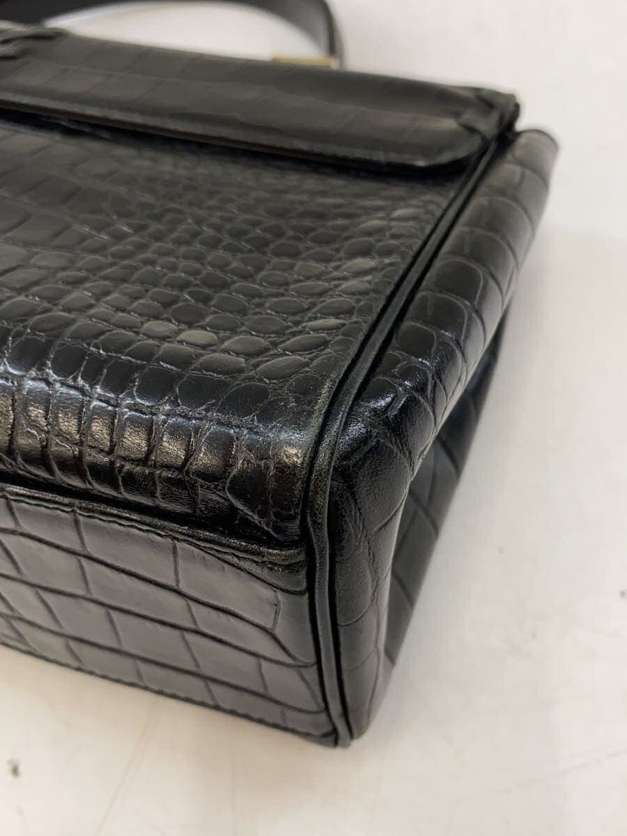 YVES SAINT LAURENT Handbag Leather BLK 9