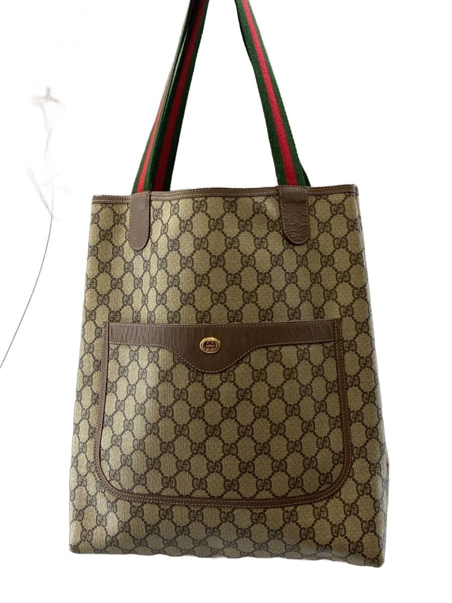 GUCCI Tote Bag_GG Plus PVC BRW