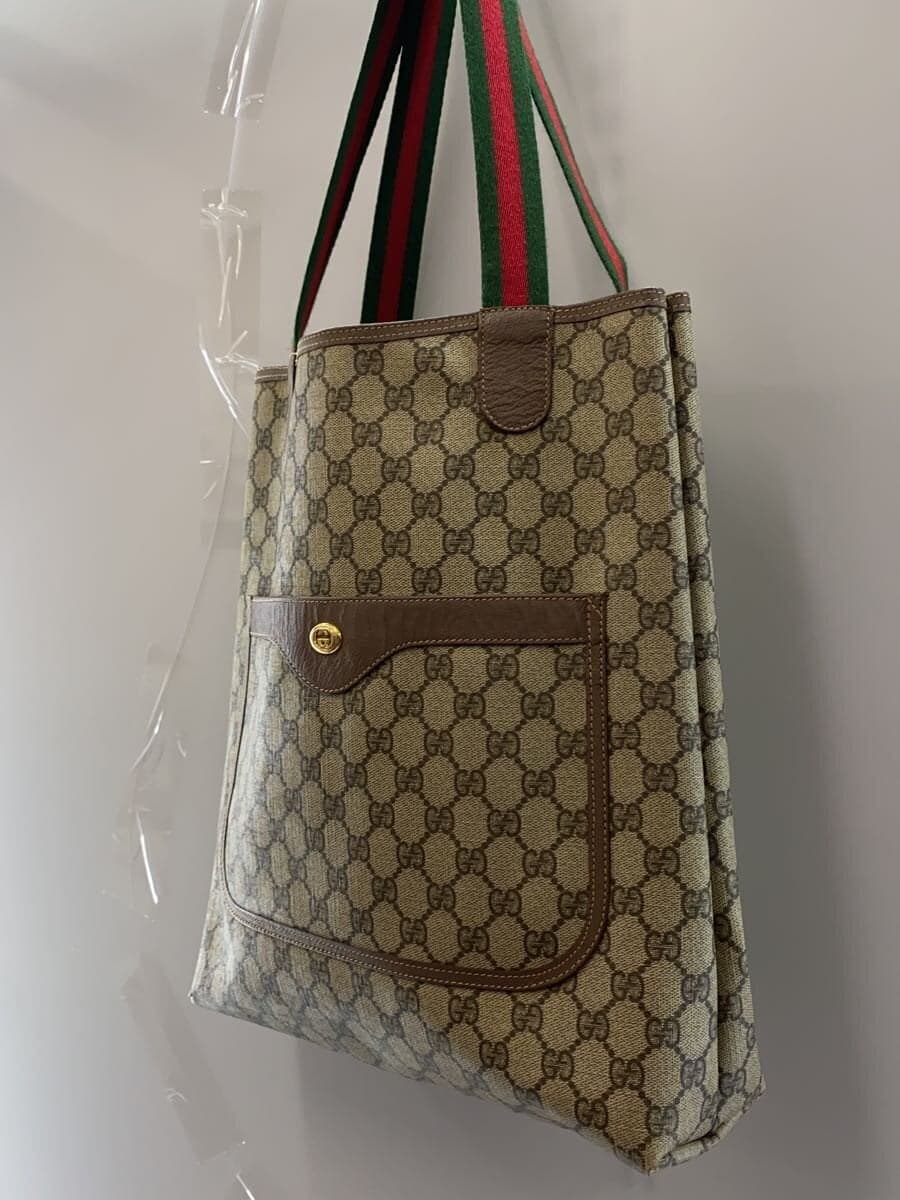 GUCCI Tote Bag_GG Plus PVC BRW 2