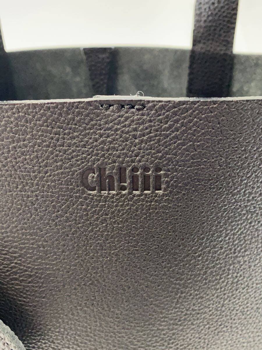 ch!iii Pellinger Tote Bag Leather BLK 5