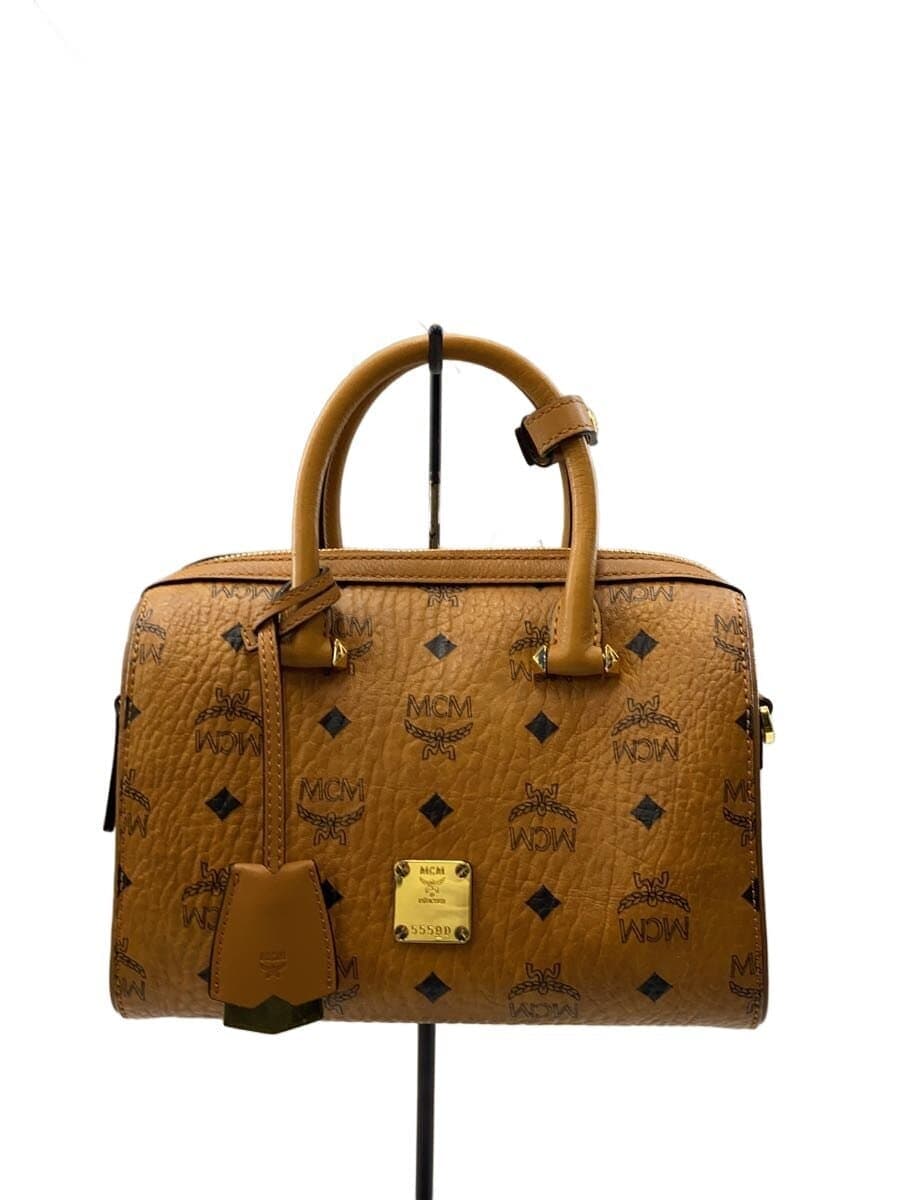 MCM Visetos Essential Boston Bag Leather 5559D