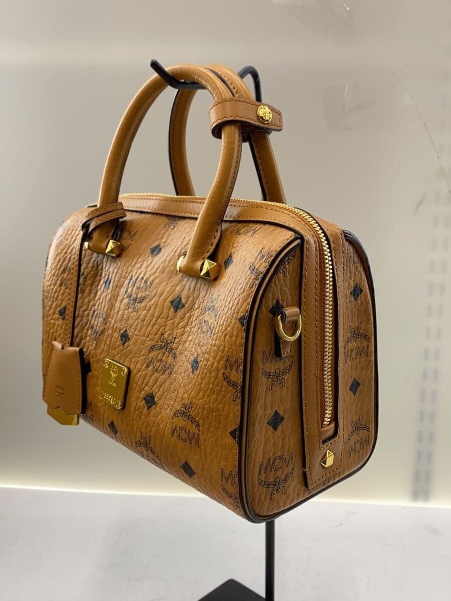 MCM Visetos Essential Boston Bag Leather 5559D 2