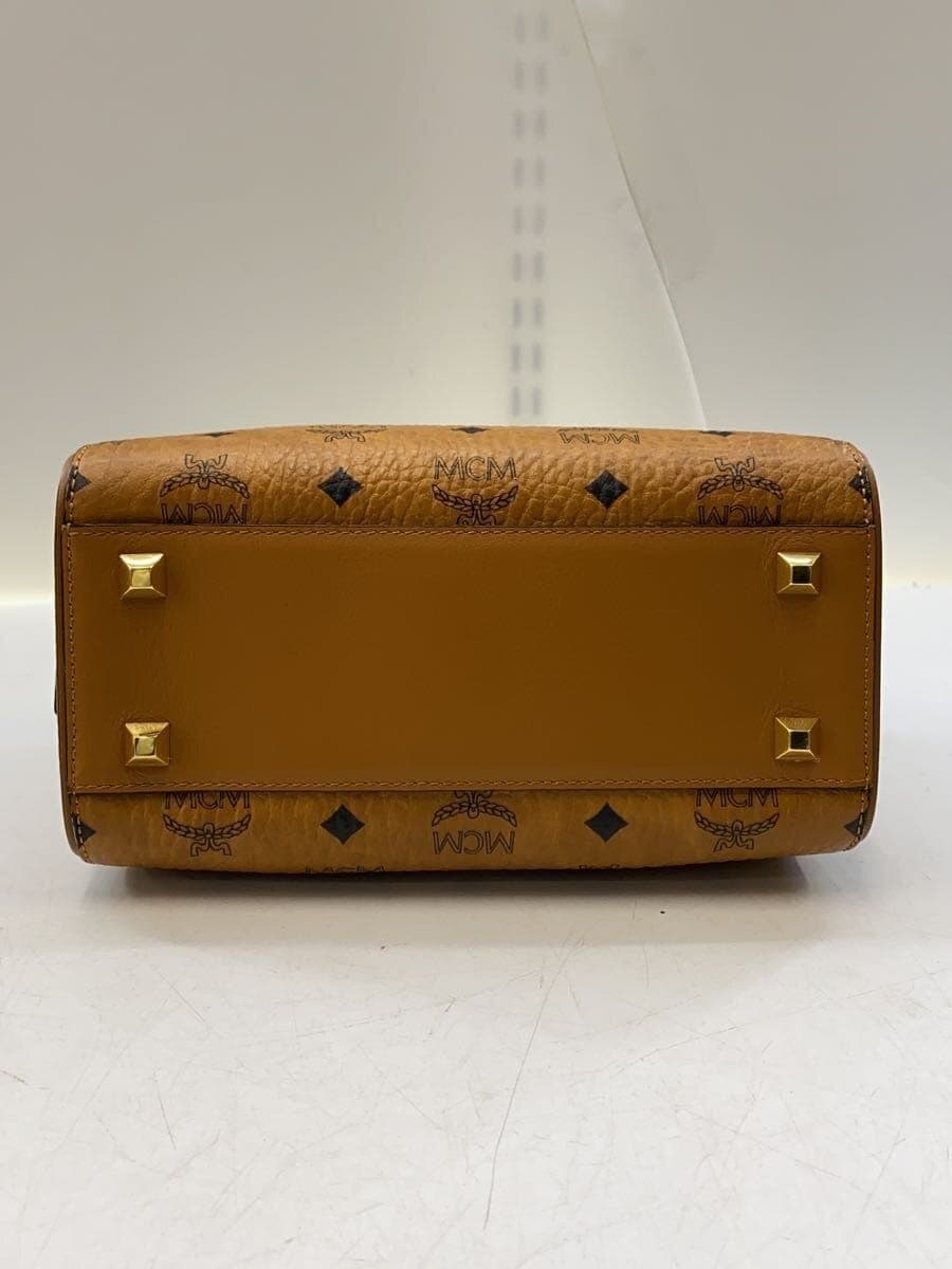 MCM Visetos Essential Boston Bag Leather 5559D 4