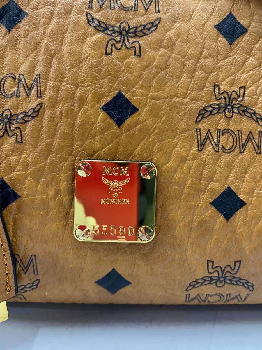 MCM Visetos Essential Boston Bag Leather 5559D 5