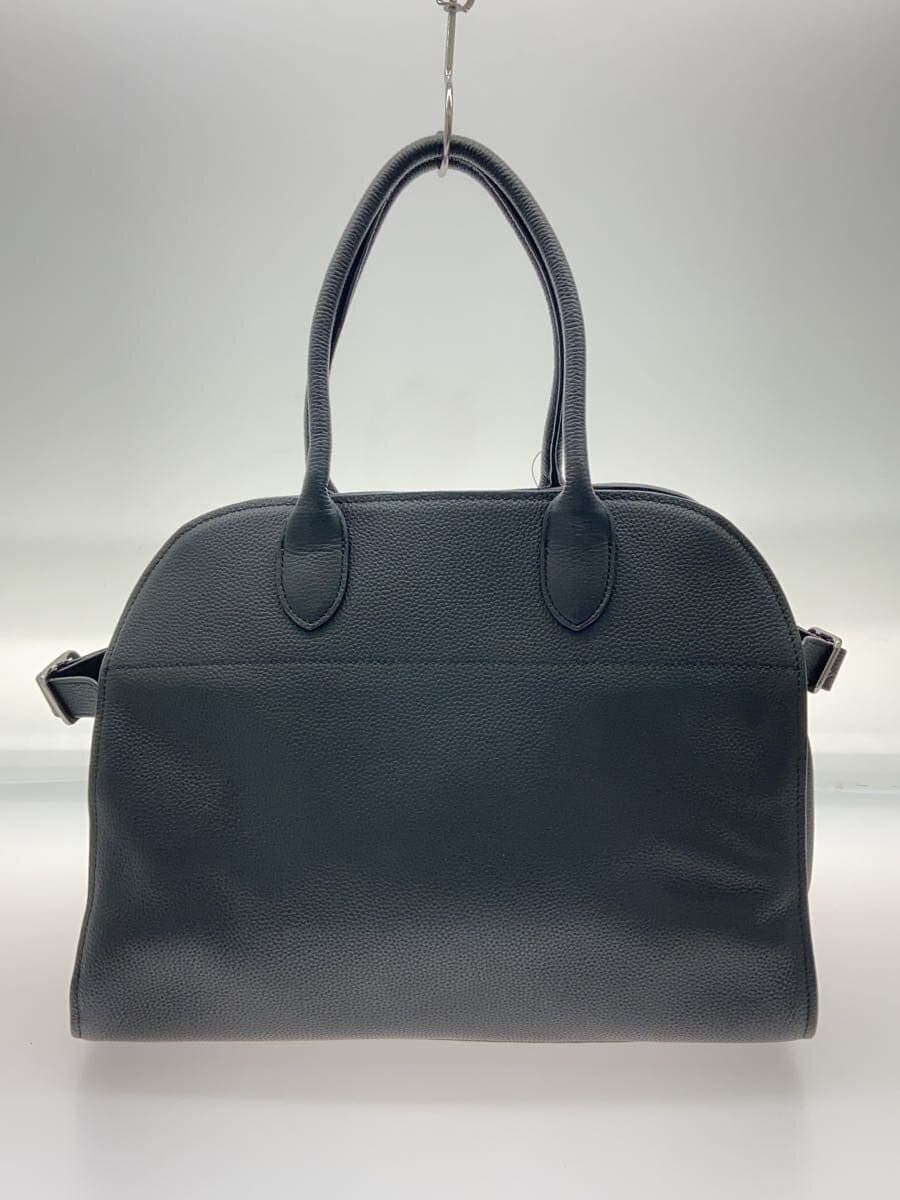 JISTORYSID Belted Boston Bag Side Belt Boston Bag Tote Bag Leather BLK 3