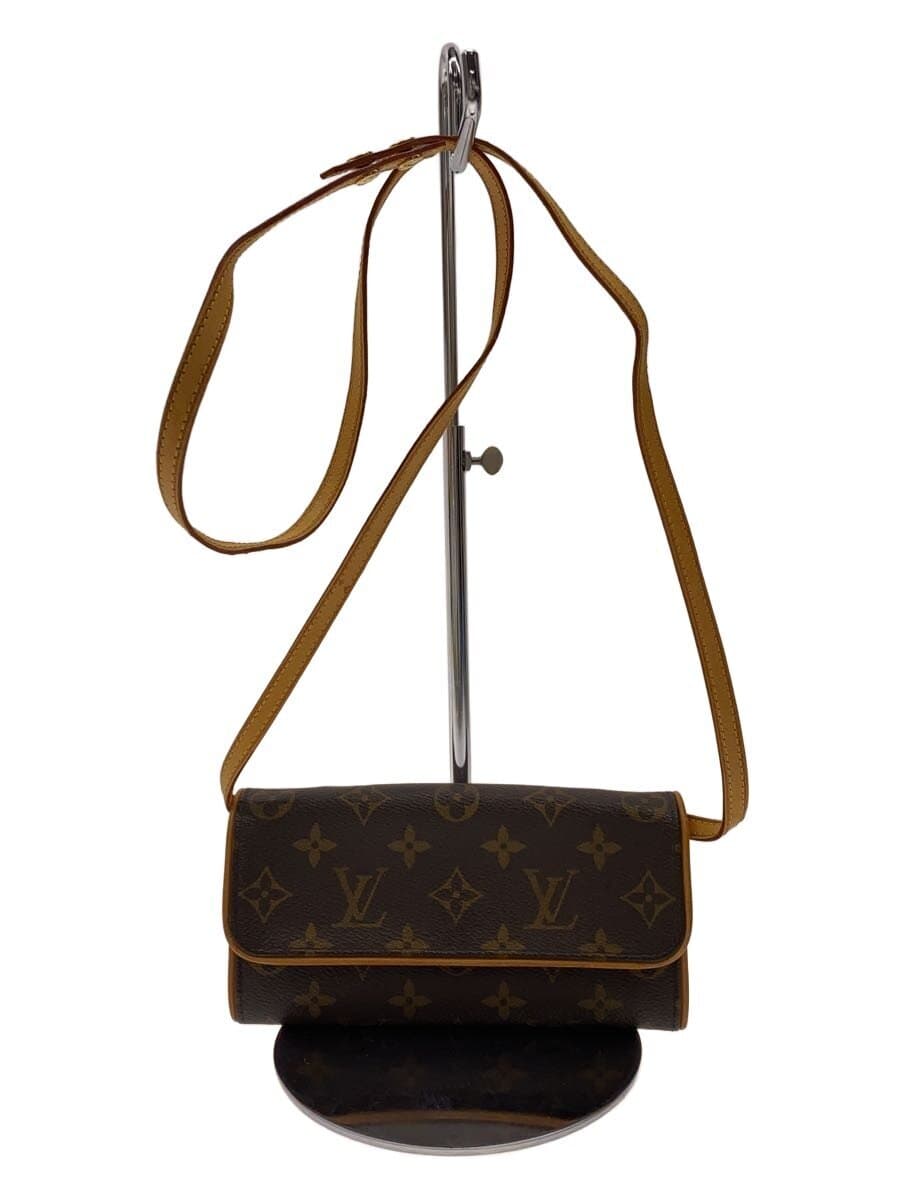 LOUIS VUITTON Pochette Twin GM_Monogram Canvas PVC BRW