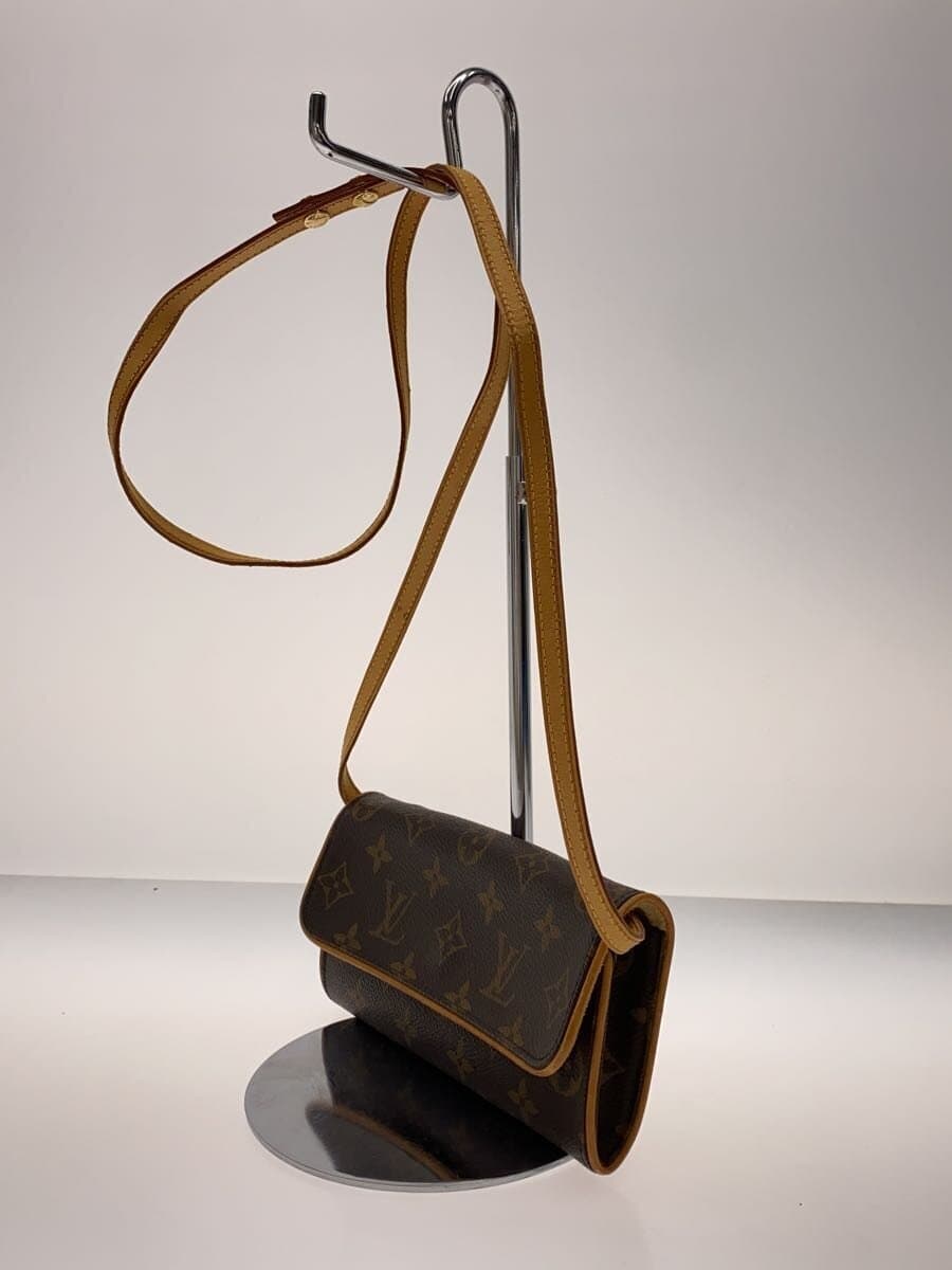 LOUIS VUITTON Pochette Twin GM_Monogram Canvas PVC BRW 2