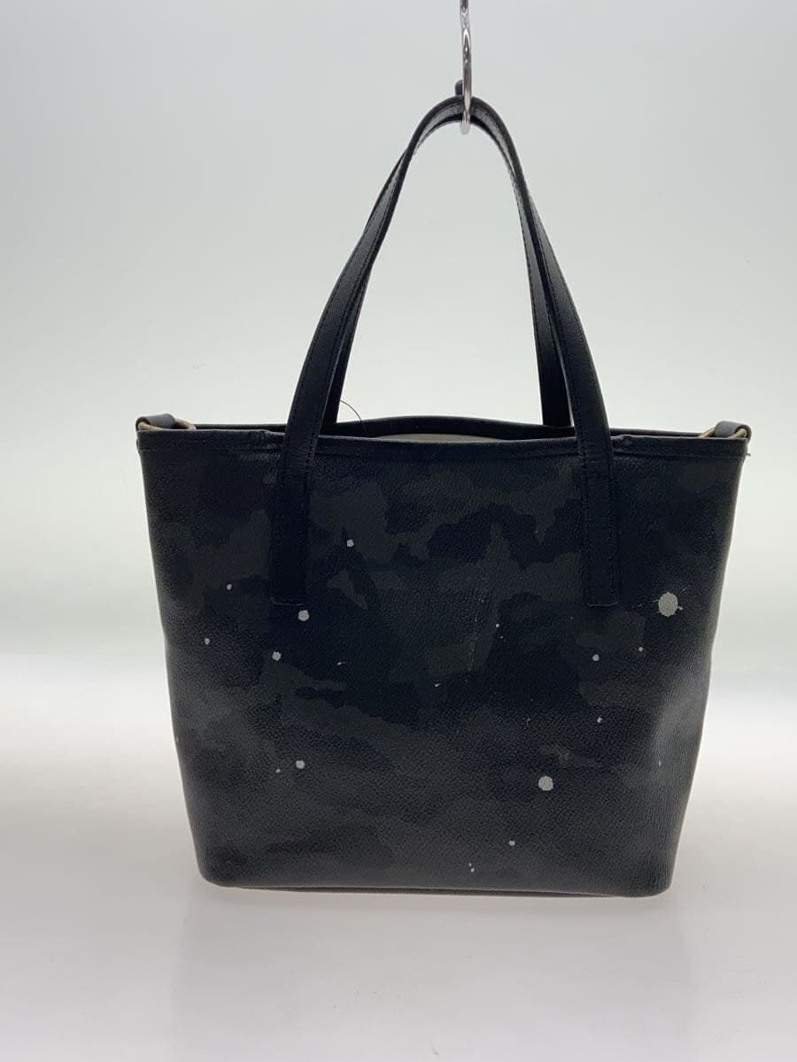 Gentil Bandit Tote Bag Leather Black All-over Pattern 3