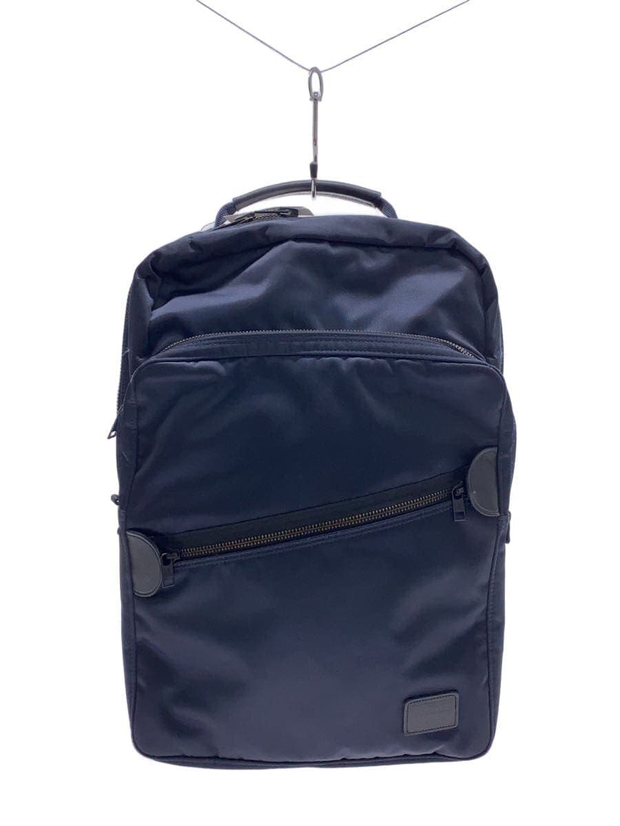 LUGGAGE LABEL Business Backpack Rucksack Nylon Navy Plain