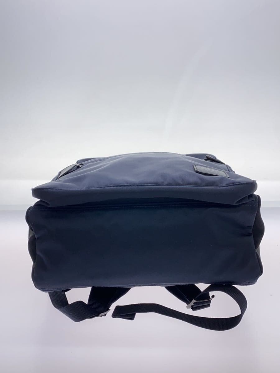 LUGGAGE LABEL Business Backpack Rucksack Nylon Navy Plain 4