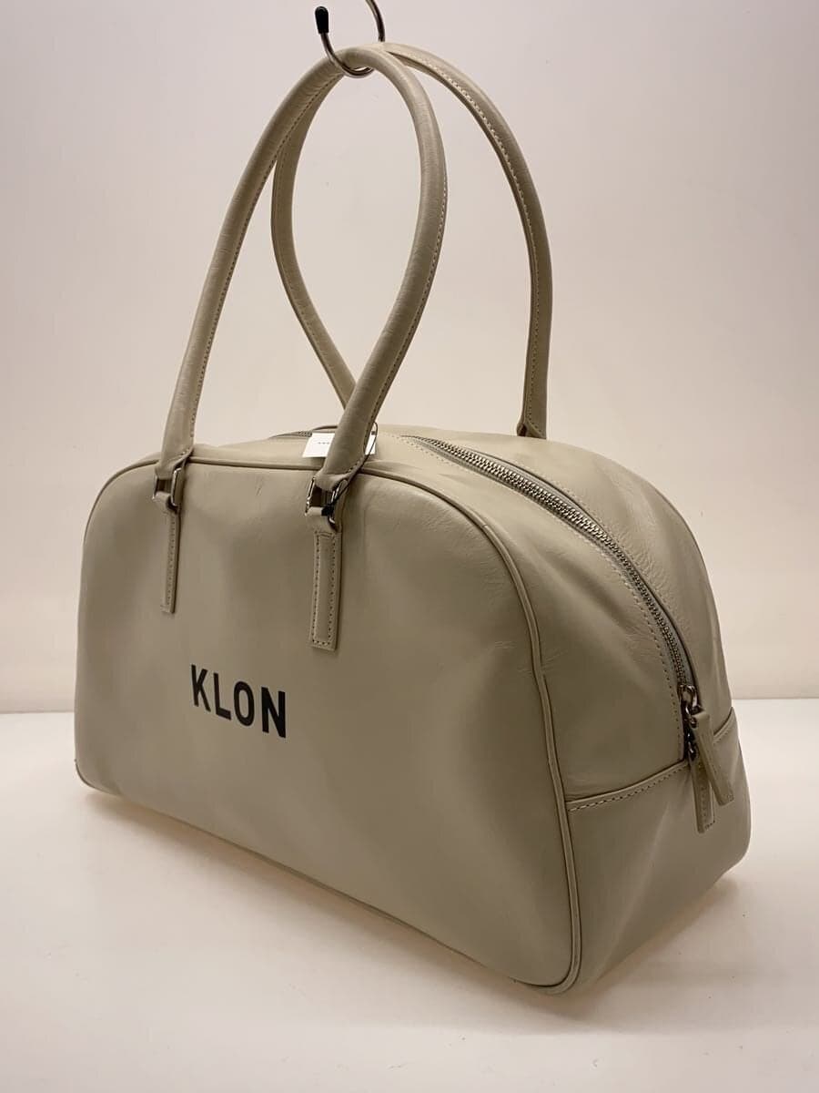 KLON Boston Bag Leather BEG 2