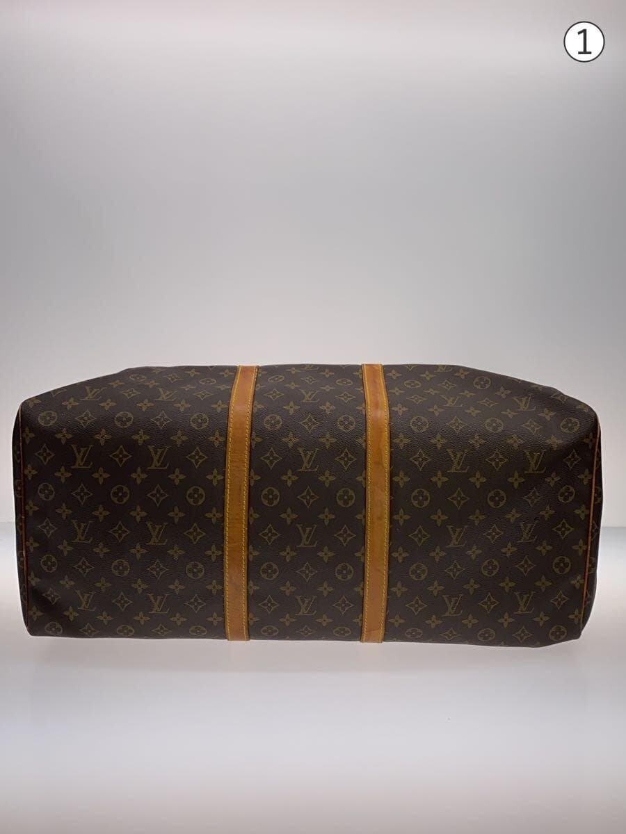 LOUIS VUITTON Keepall 60_Monogram Canvas PVC BRW 4