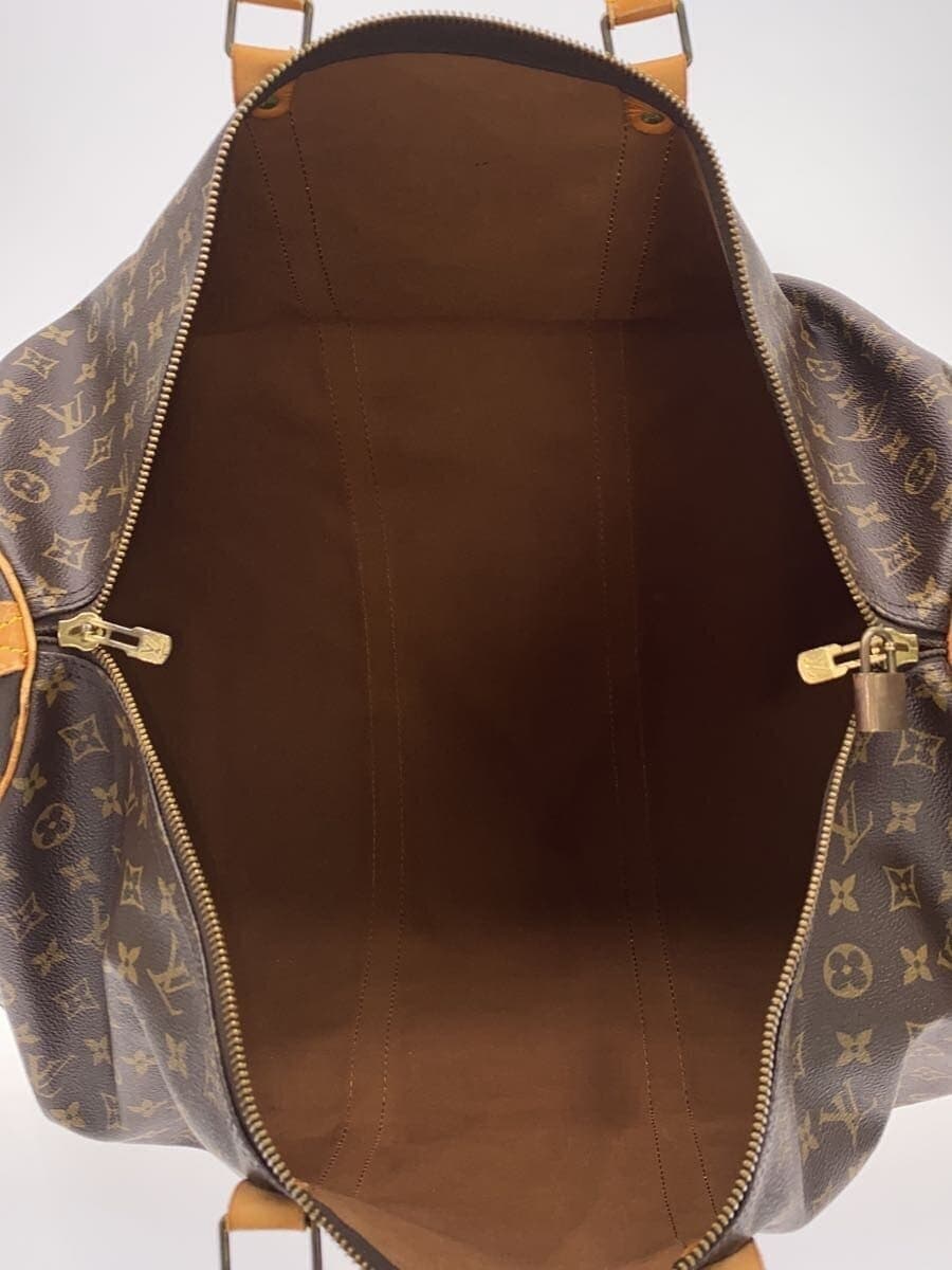 LOUIS VUITTON Keepall 60_Monogram Canvas PVC BRW 6