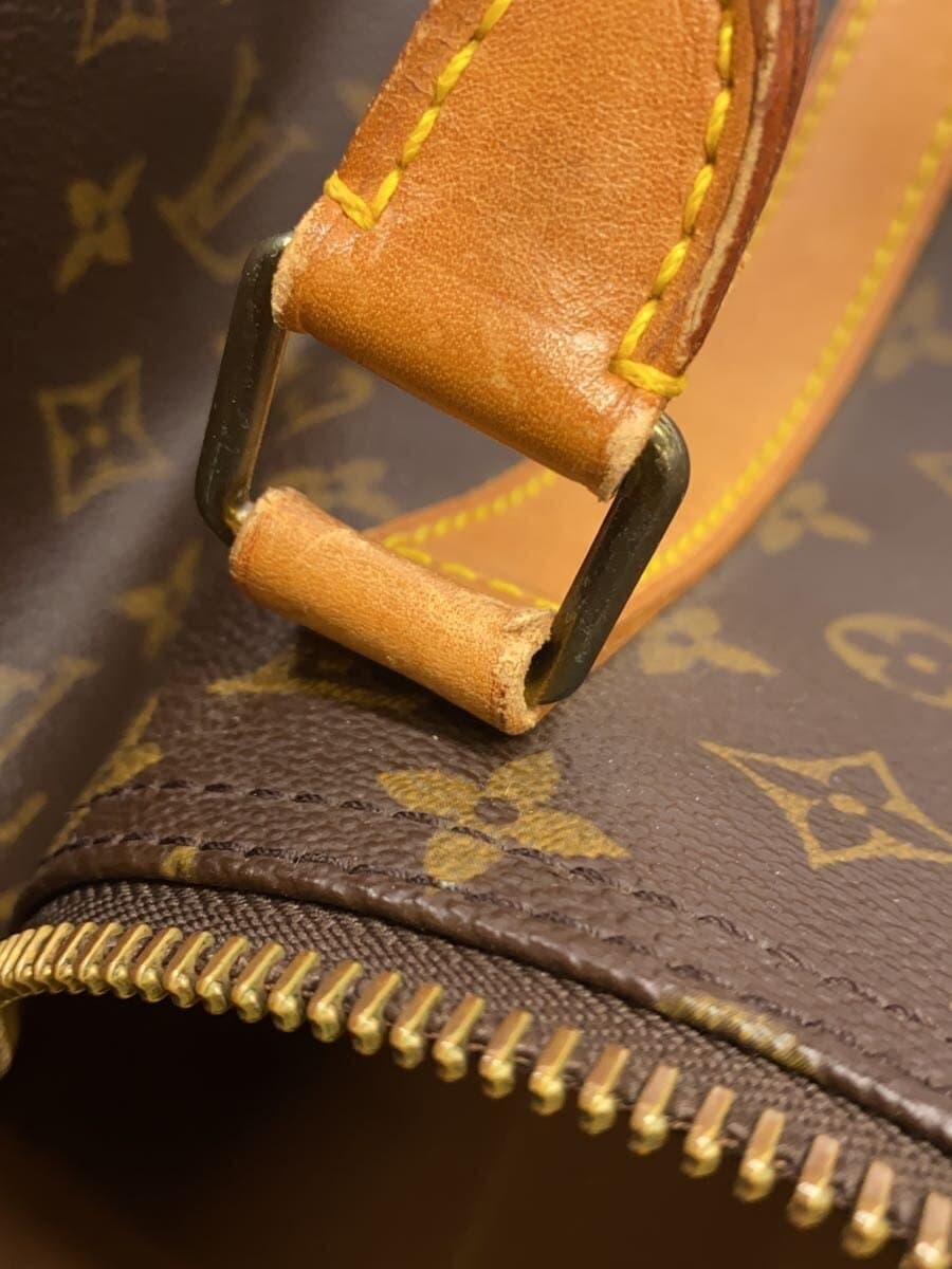 LOUIS VUITTON Keepall 60_Monogram Canvas PVC BRW 8