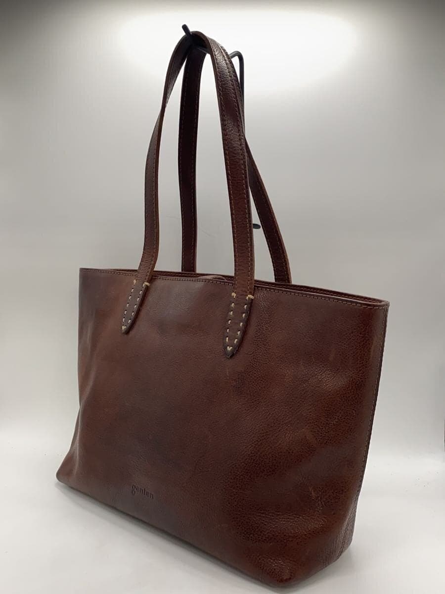 GENTEN Bag Leather BRW Solid 2