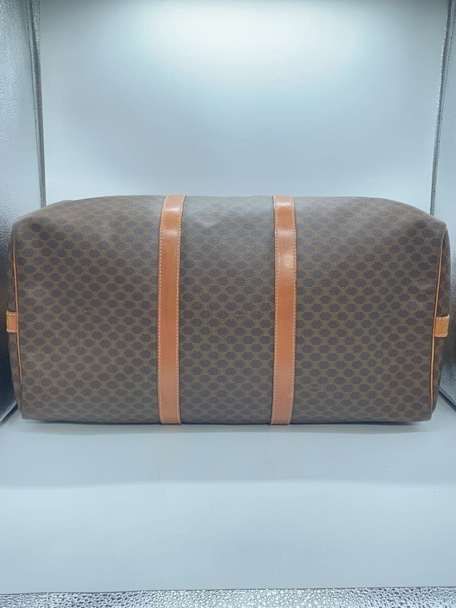 CELINE Boston Bag Leather BRW All-over Print 4