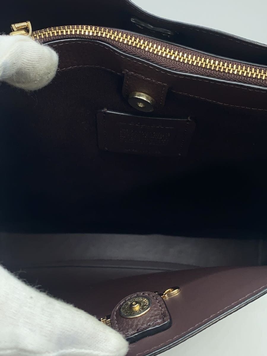 COACH bag leather BLK plain 6