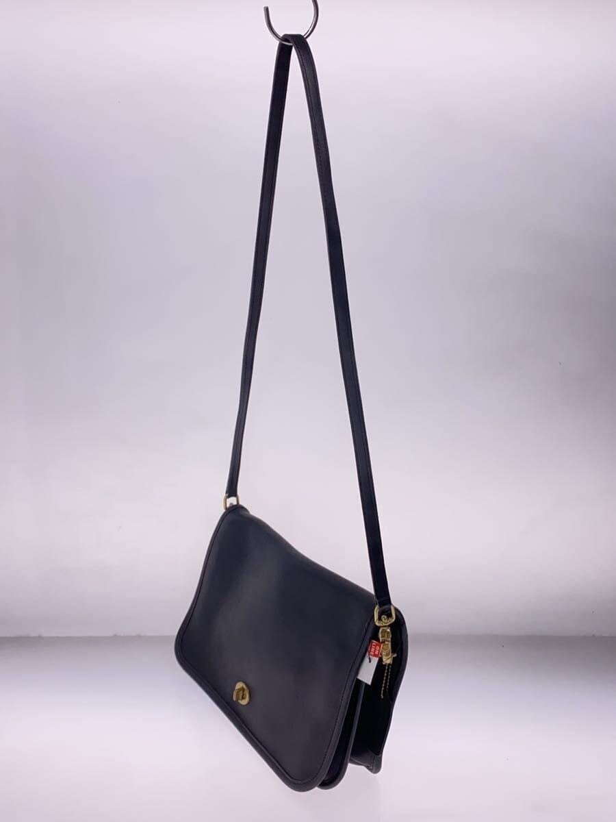 COACH Shoulder Bag Leather BLK Solid B2P-9635 2