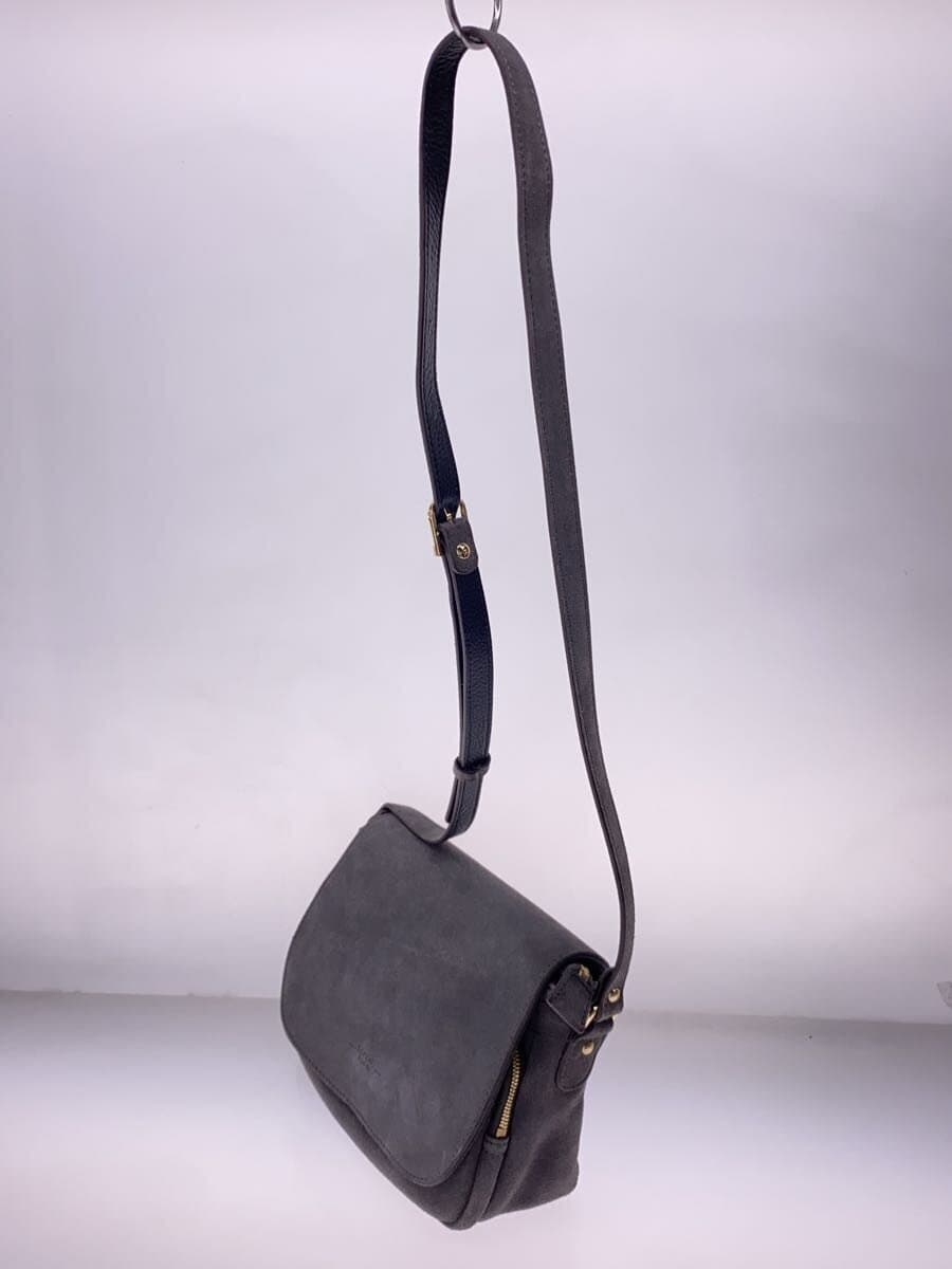 TOPKAPI Shoulder Bag Suede GRY 2