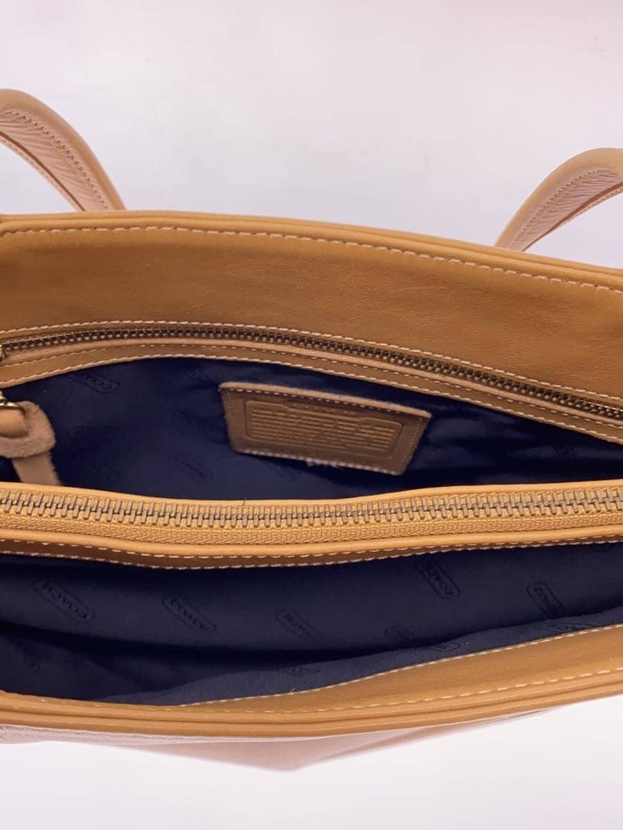 COACH Tote Bag Leather BEG 6