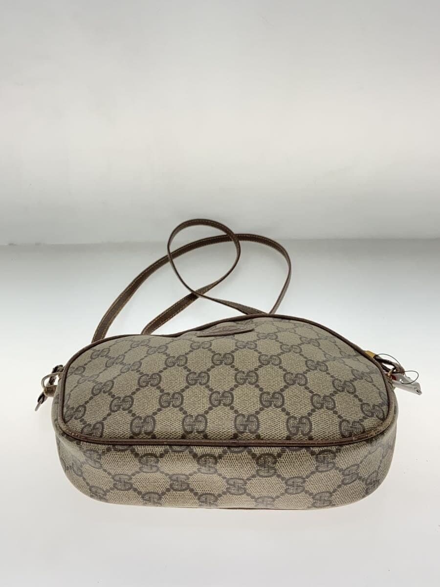 GUCCI shoulder bag PVC BEG Old Gucci Edges worn, inner dirt present 4