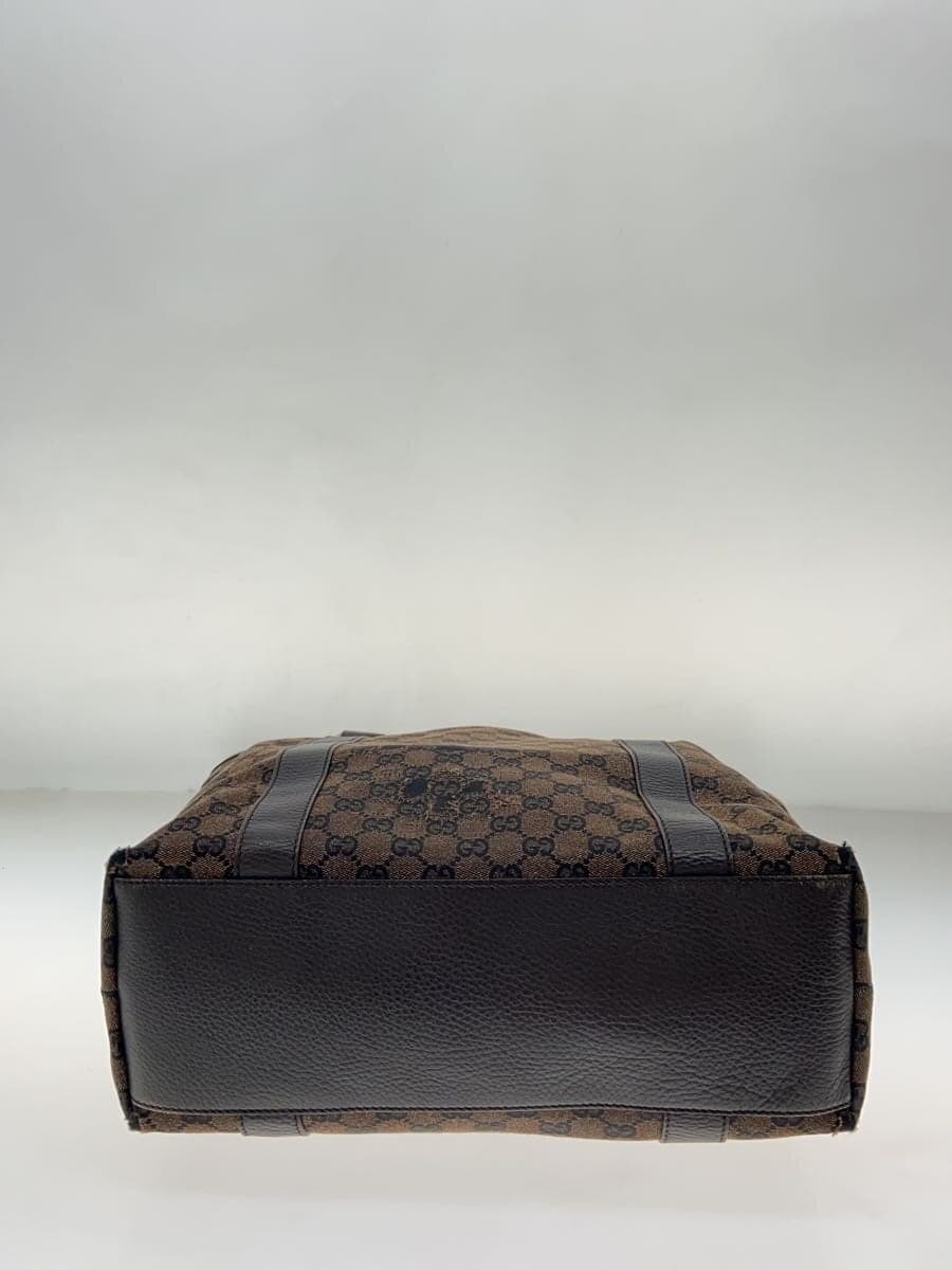 GUCCI Tote Bag Canvas BRW Monogram 339547 4