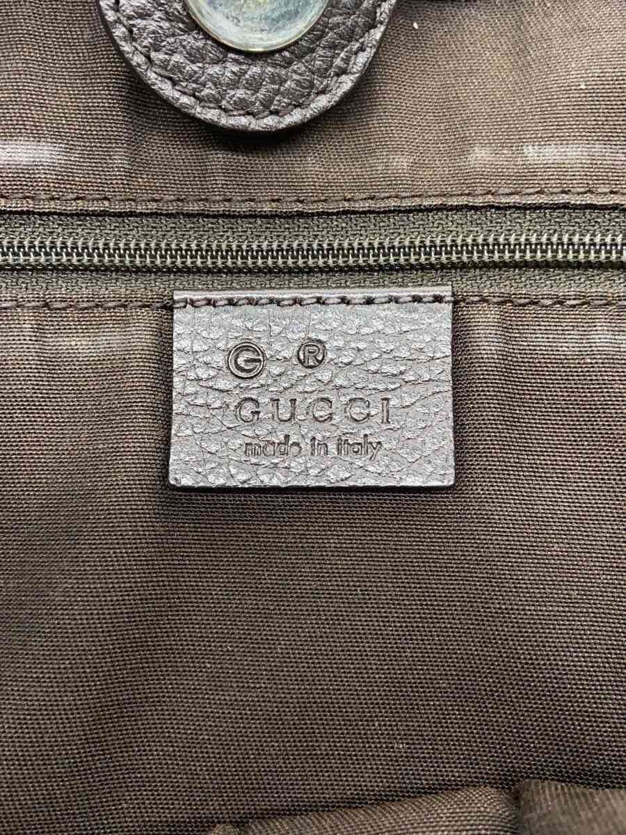 GUCCI Tote Bag Canvas BRW Monogram 339547 5