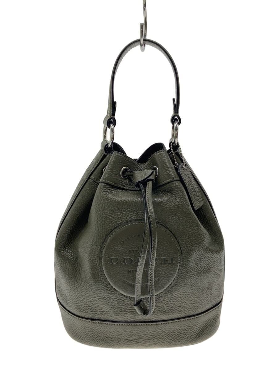 COACH handbag leather GRN C4100