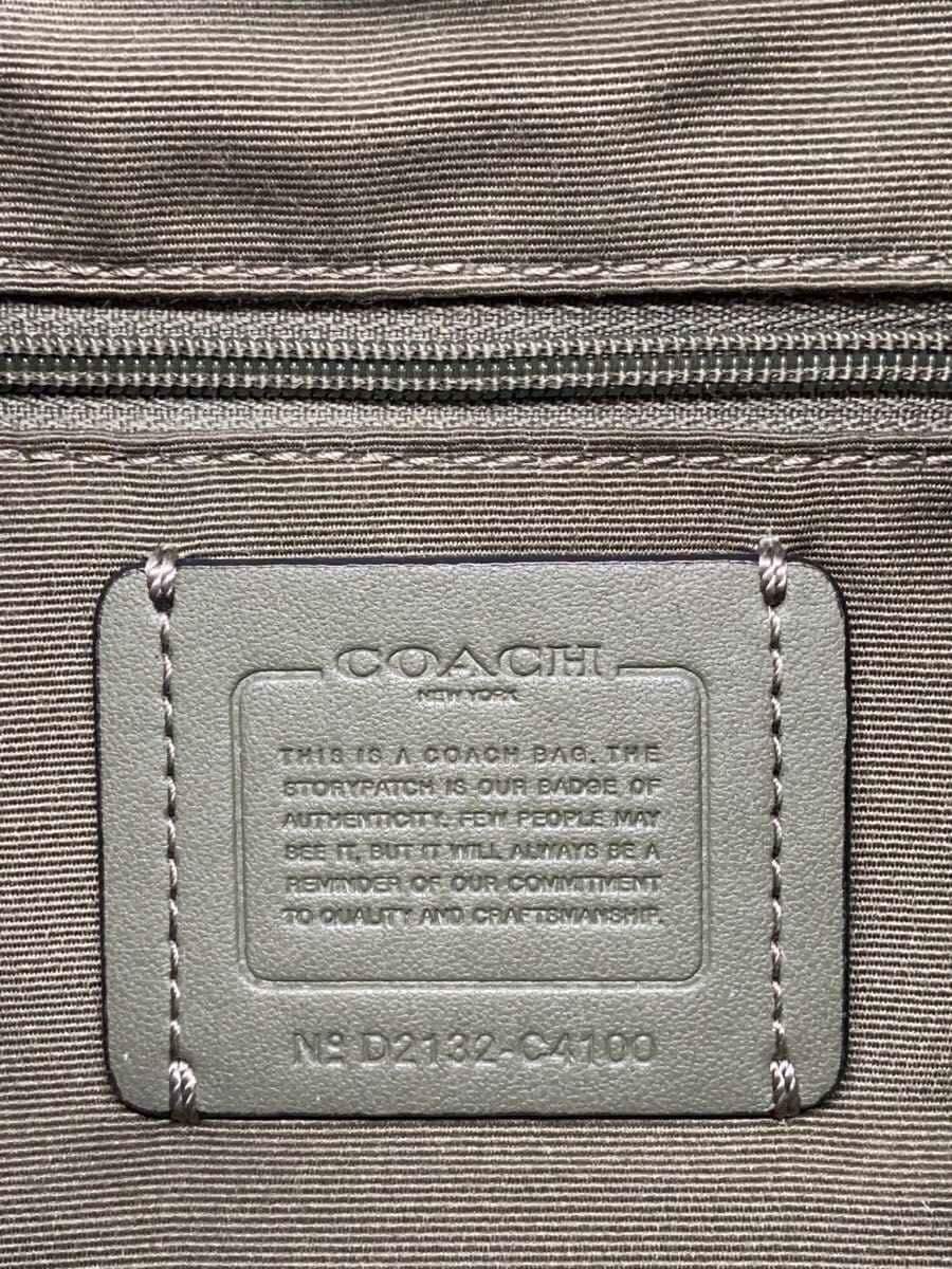 COACH handbag leather GRN C4100 5
