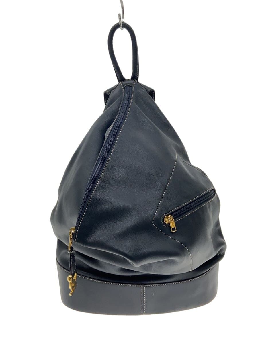 LOEWE Backpack Leather NVY