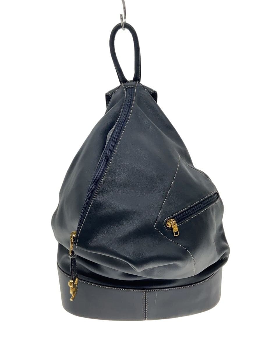 LOEWE Backpack Leather NVY