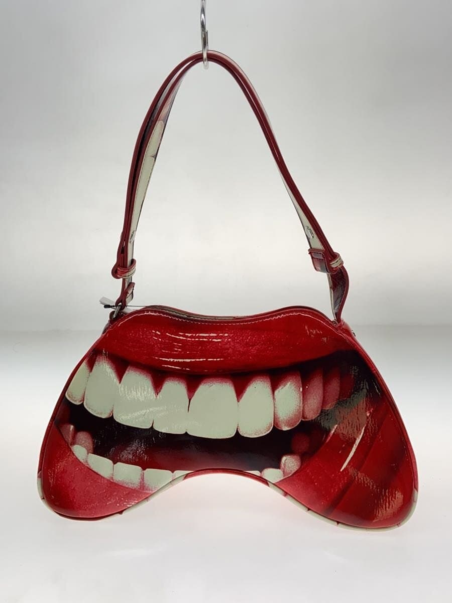 Diesel Fashion Shoulder Bag Enamel RED All-over Pattern X09100 P6019 3