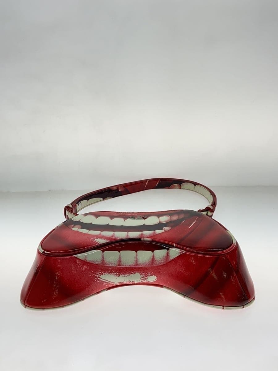 Diesel Fashion Shoulder Bag Enamel RED All-over Pattern X09100 P6019 4