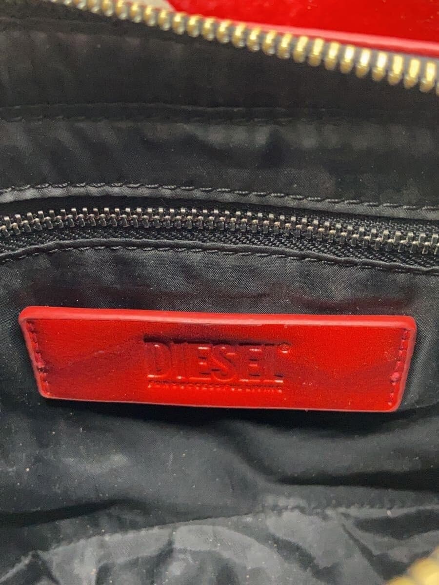 DIESEL Shoulder Bag Enamel RED All-over Pattern X09100 P6019 5
