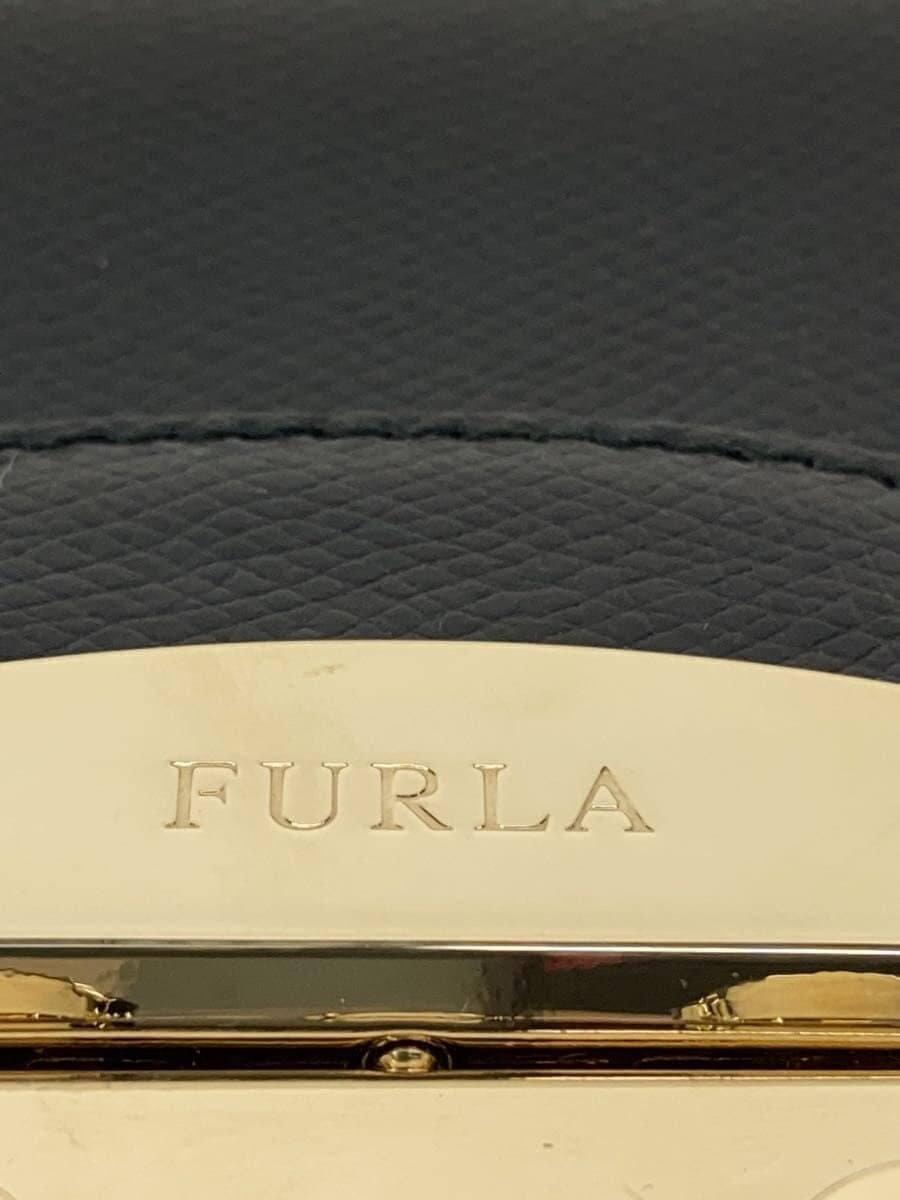 FURLA Shoulder Bag Leather Black G6400 Metropolis Chain Shoulder 5