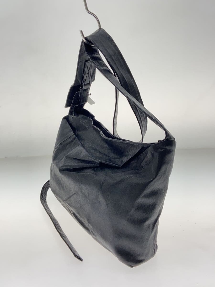 Discord shoulder bag cow leather BLK plain DZ-I39-791 2
