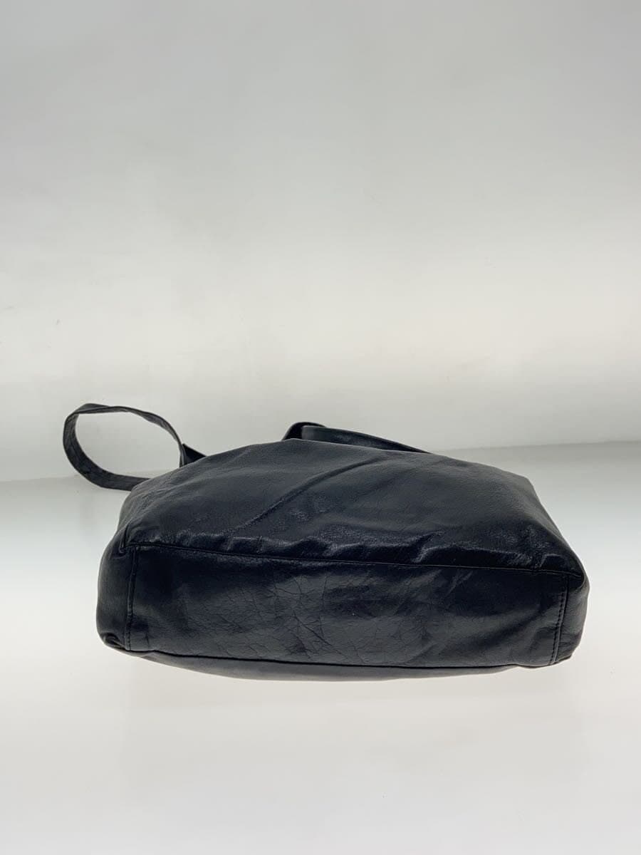 Discord shoulder bag cow leather BLK plain DZ-I39-791 4
