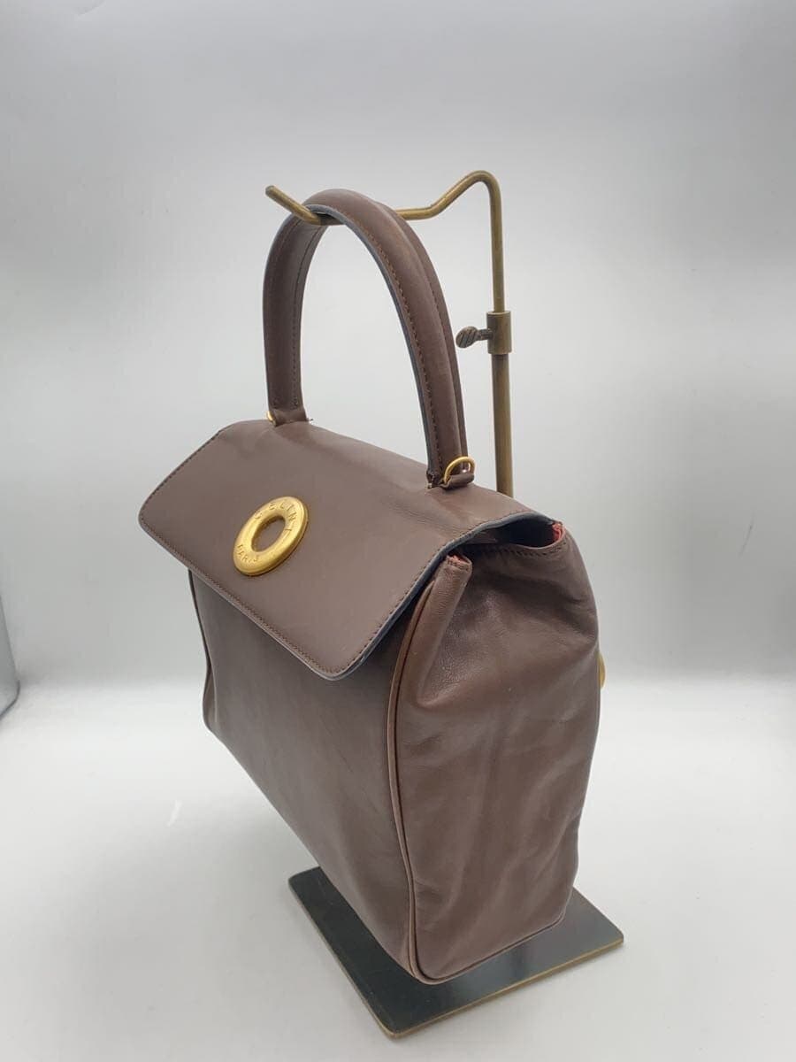 CELINE Circle Logo Leather BRW 2